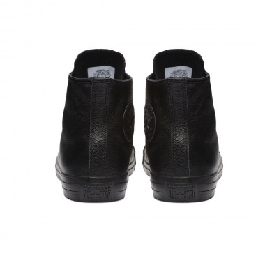 CONVERSE CHUCK TAYLOR ALL STAR LEATHER HIGH TOP SHOES BLK MONO