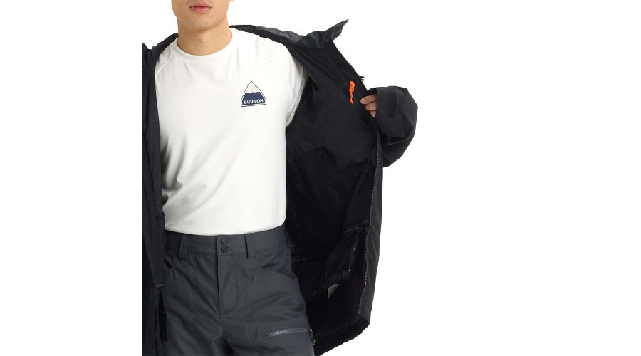 BURTON RADIAL INSULATED GORETEX SNOW JACKET TRUE BLACK