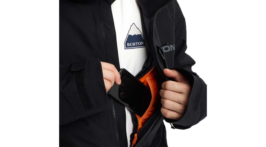 BURTON RADIAL INSULATED GORETEX SNOW JACKET TRUE BLACK