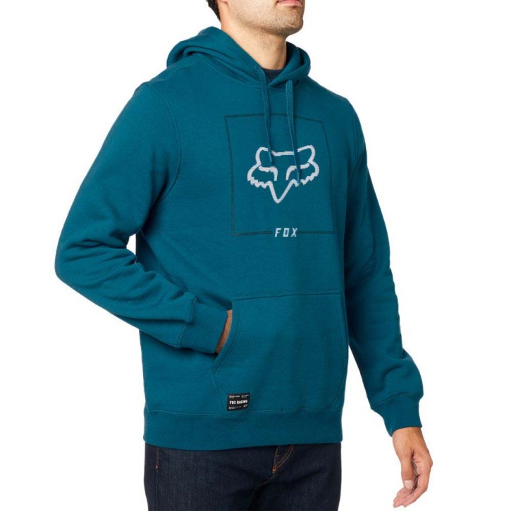 FOX CHAPPED PULLOVER HOODIE MAUI BLUE