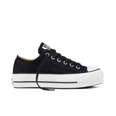 CONVERSE CHUCK TAYLOR ALL STAR LIFT CANVAS LO BLK/WHT/WHT