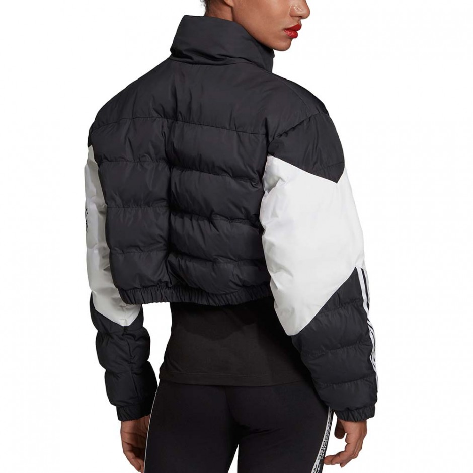 ADIDAS CROPPED PUFFER W JACKET BLACK/WHITE