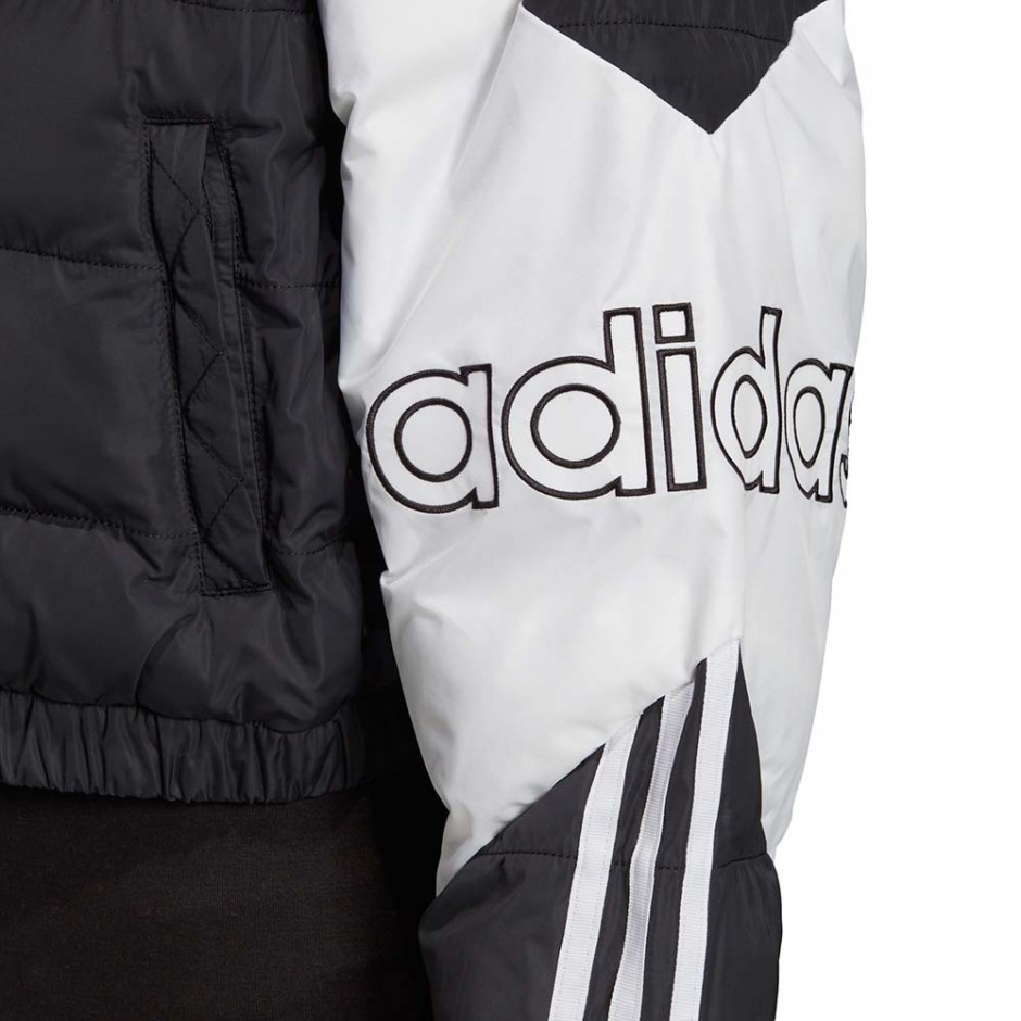 ADIDAS CROPPED PUFFER W JACKET BLACK/WHITE