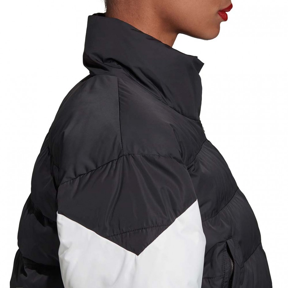ADIDAS CROPPED PUFFER W JACKET BLACK/WHITE