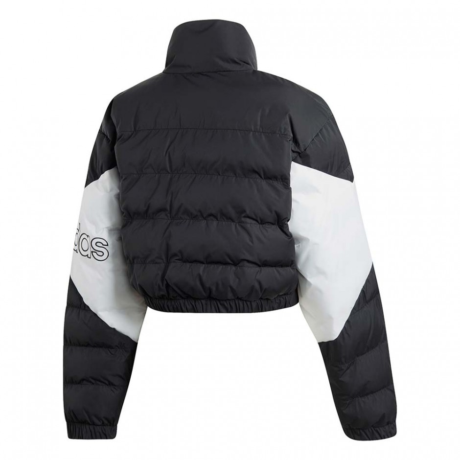 ADIDAS CROPPED PUFFER W JACKET BLACK/WHITE