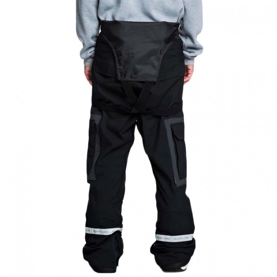 DC REVIVAL BIB SNOW PANTS BLACK