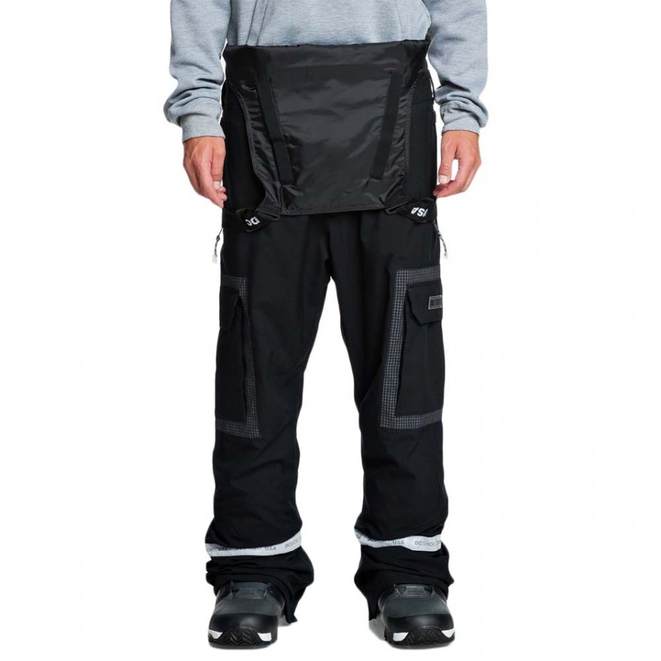 DC REVIVAL BIB SNOW PANTS BLACK