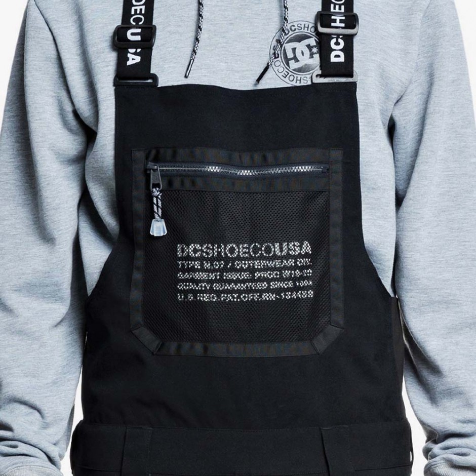 DC REVIVAL BIB SNOW PANTS BLACK