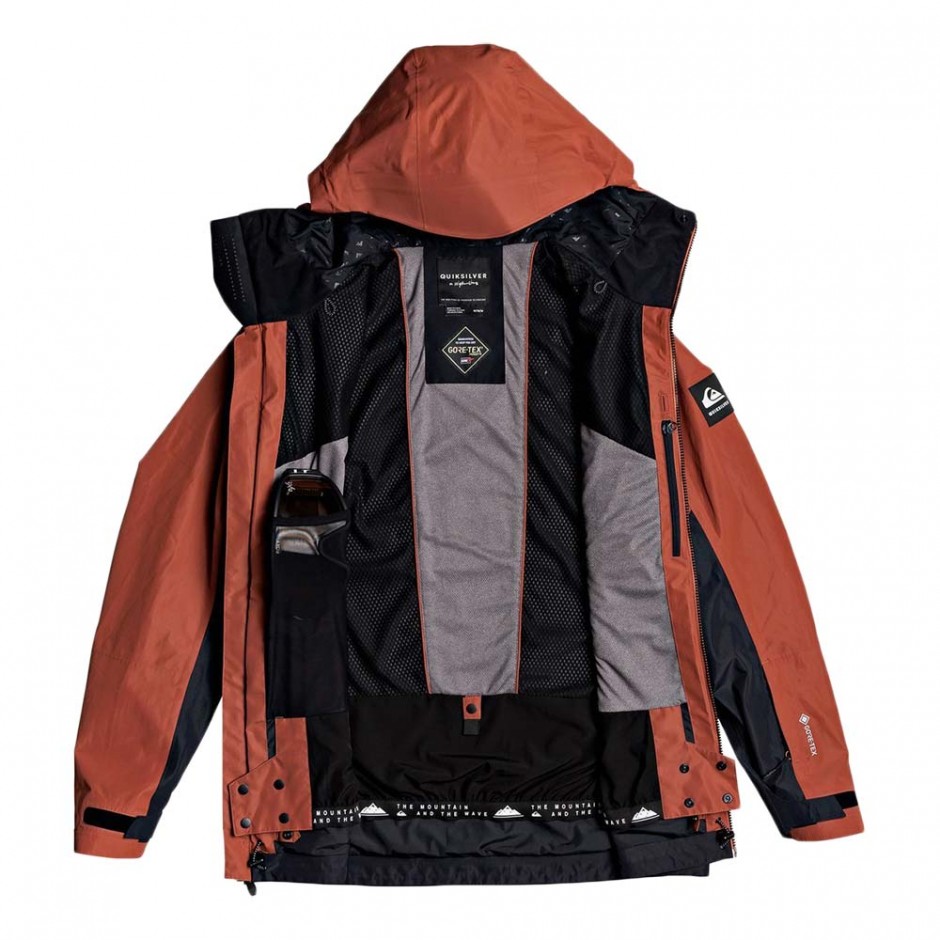 QUIKSILVER FOREVER 2L GORE-TEX SNOW JACKET BARN RED