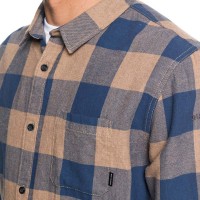QUIKSILVER MOTHERFLY FLANNEL LS SHIRT CARIBOU