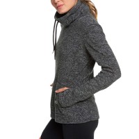 ROXY SNOW FLAKES VIBES HOODIE CHARCOAL HEATHER