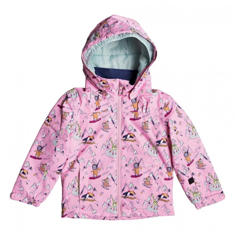 ROXY MINI JETTY SNOW JACKET GIRLS PRISM PINK SNOW TRIP