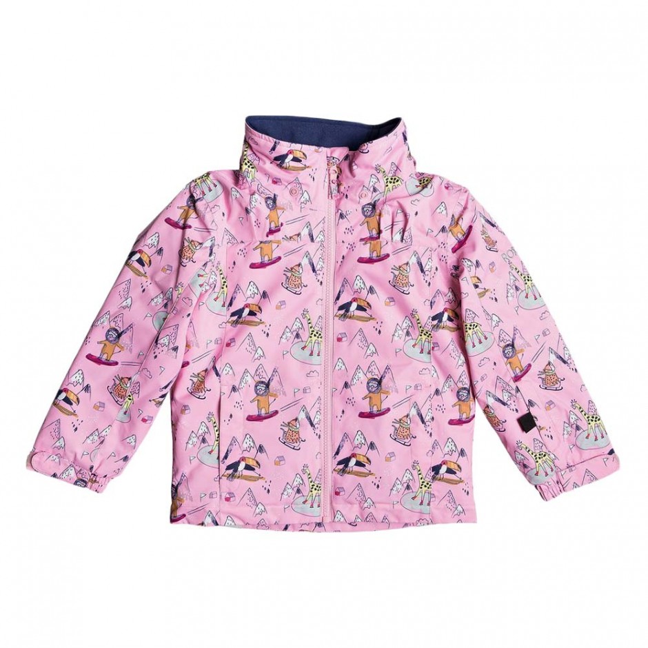 ROXY MINI JETTY SNOW JACKET GIRLS PRISM PINK SNOW TRIP