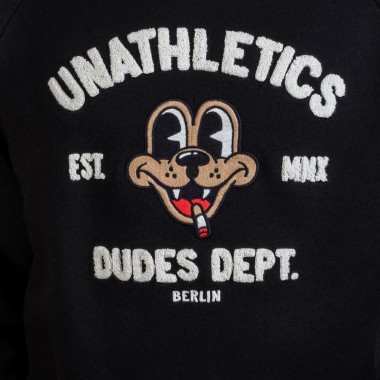THE DUDES UNATHLETICS DEPT. PREMIUM HOODIE BLACK