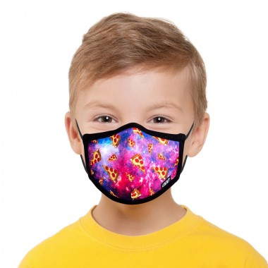 ODD SOX KIDS FACE MASK SPACE PIZZA