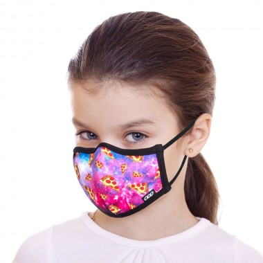 ODD SOX KIDS FACE MASK SPACE PIZZA