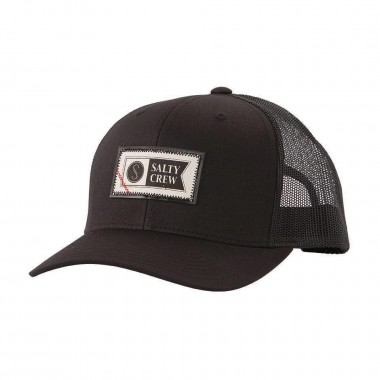 SALTY CREW TOPSTITCH RETRO TRUCKER CAP BLACK
