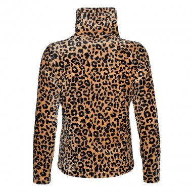 PROTEST PACO 21 LEOPARD PRINT FLEECE JACKET TORTILLA