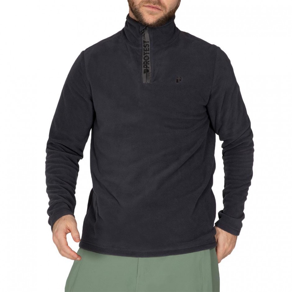 PROTEST PERFECTO THERMAL 1/4 ZIP TOP ASPHALT