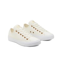 CONVERSE CHUCK TAYLOR ALL STAR OX SHOES EGRET/GOLD/WHITE