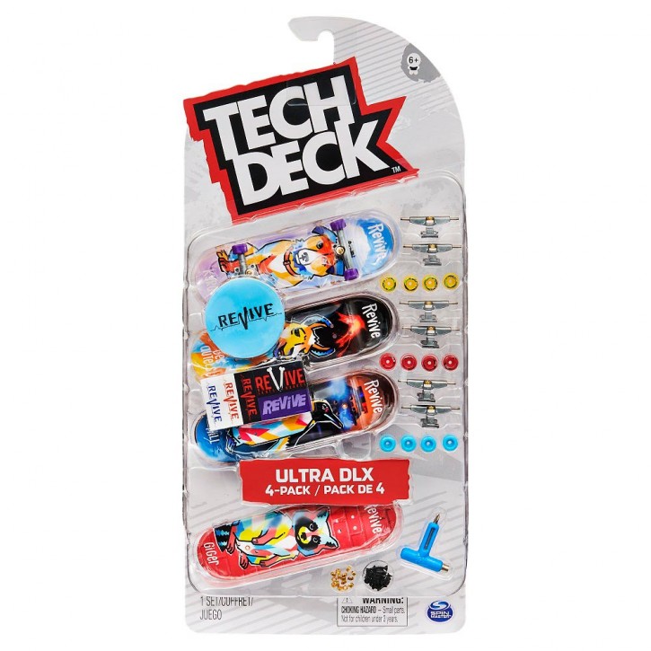 TECHDECK ULTRA DLX 4PACK FINGERBOARDS REVIVE 20125003