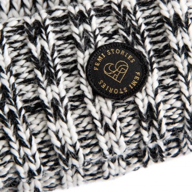 FEMI STORIES ELBA BEANIE BLACK MELANGE