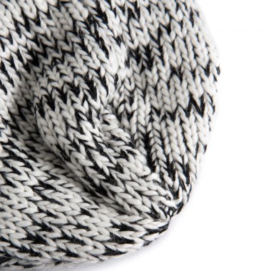 FEMI STORIES ELBA BEANIE BLACK MELANGE