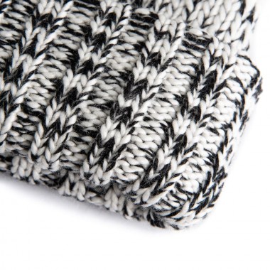 FEMI STORIES ELBA BEANIE BLACK MELANGE