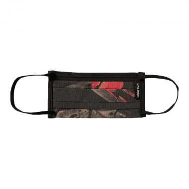 VOLCOM ASSORTED LITTLE YOUTH FACE MASK BLACK PRINT