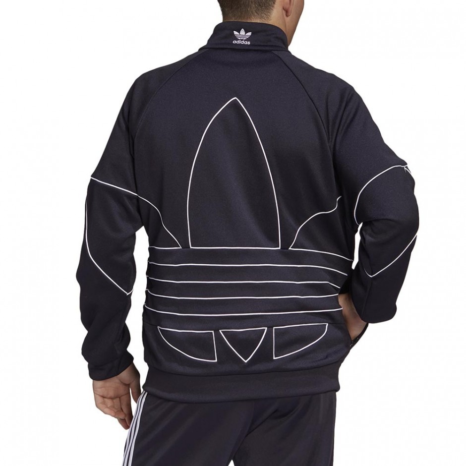 ADIDAS BIG TREFOIL OUT PLY TRACKTOP BLACK/WHITE