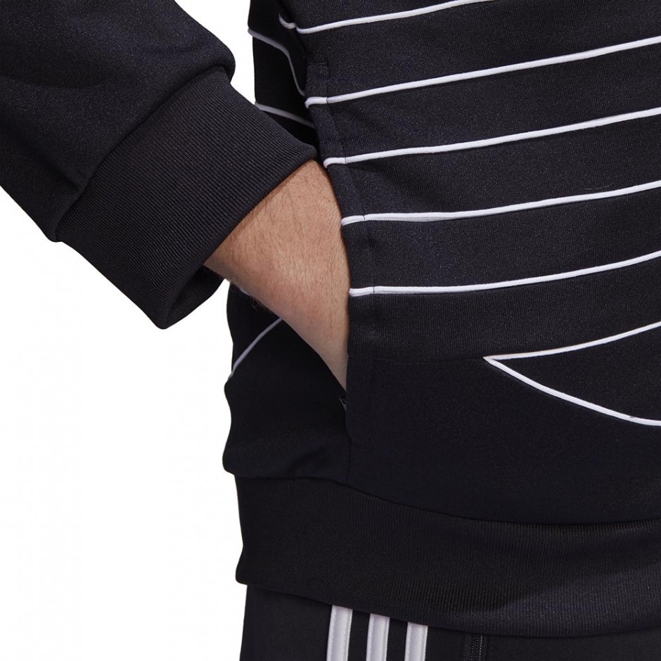 ADIDAS BIG TREFOIL OUT PLY TRACKTOP BLACK/WHITE