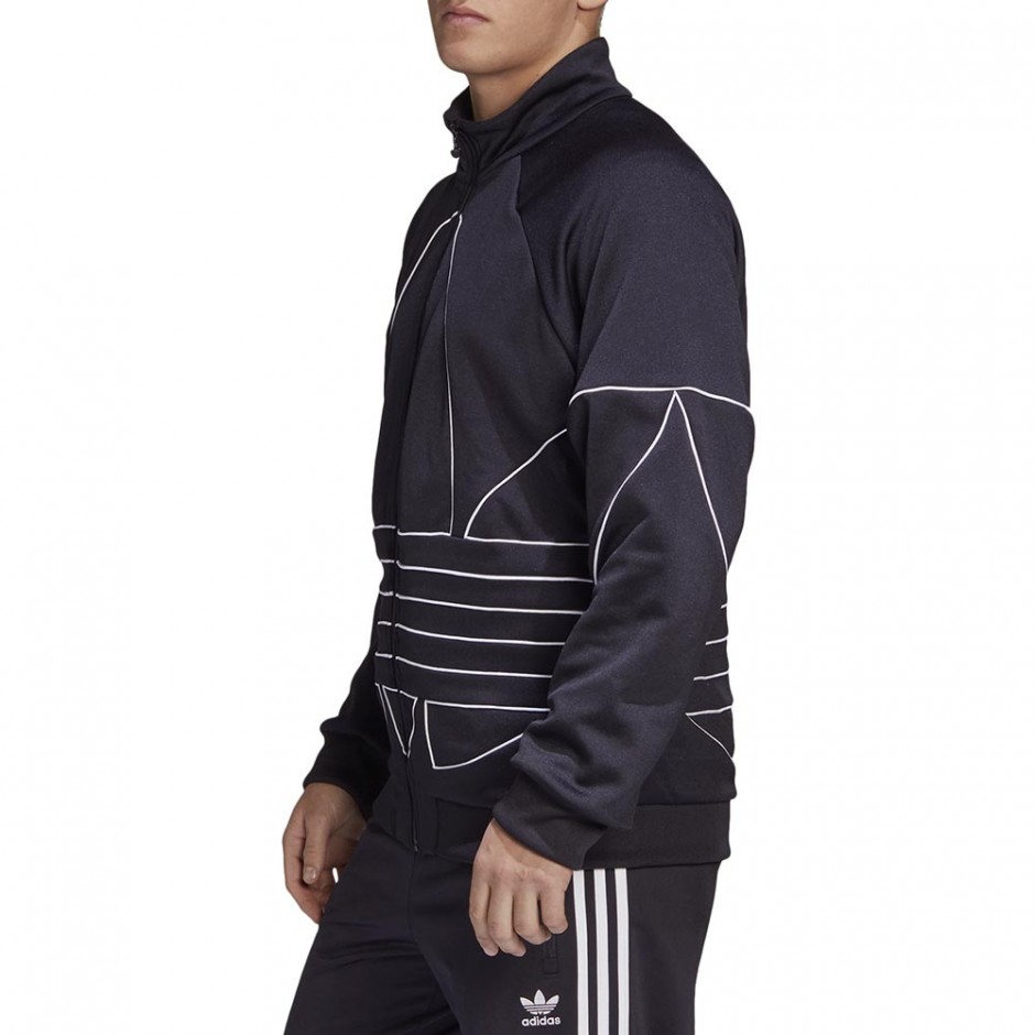 ADIDAS BIG TREFOIL OUT PLY TRACKTOP BLACK/WHITE