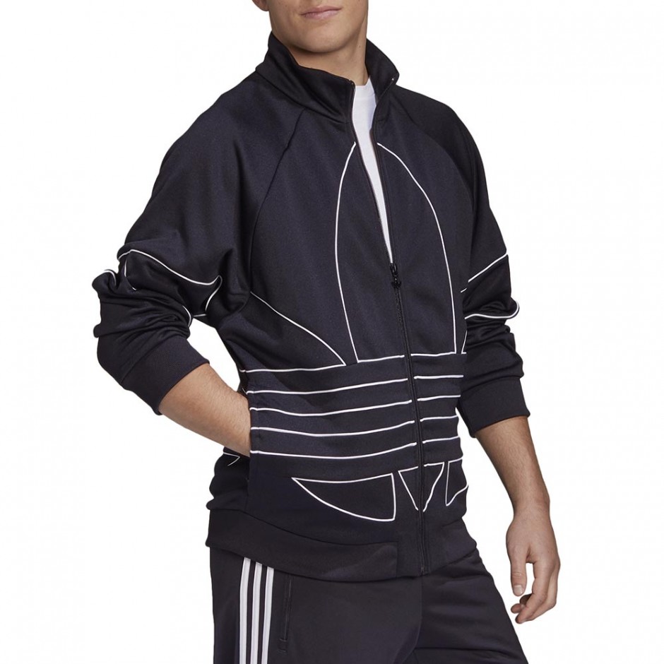 ADIDAS BIG TREFOIL OUT PLY TRACKTOP BLACK/WHITE