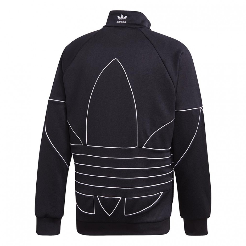 ADIDAS BIG TREFOIL OUT PLY TRACKTOP BLACK/WHITE