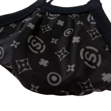 SKATESHOP LUX FACE MASK BLACK/GREY