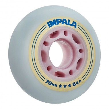 IMPALA INLINE WHEELS 4PK SKY BLUE/YELLOW 70mm
