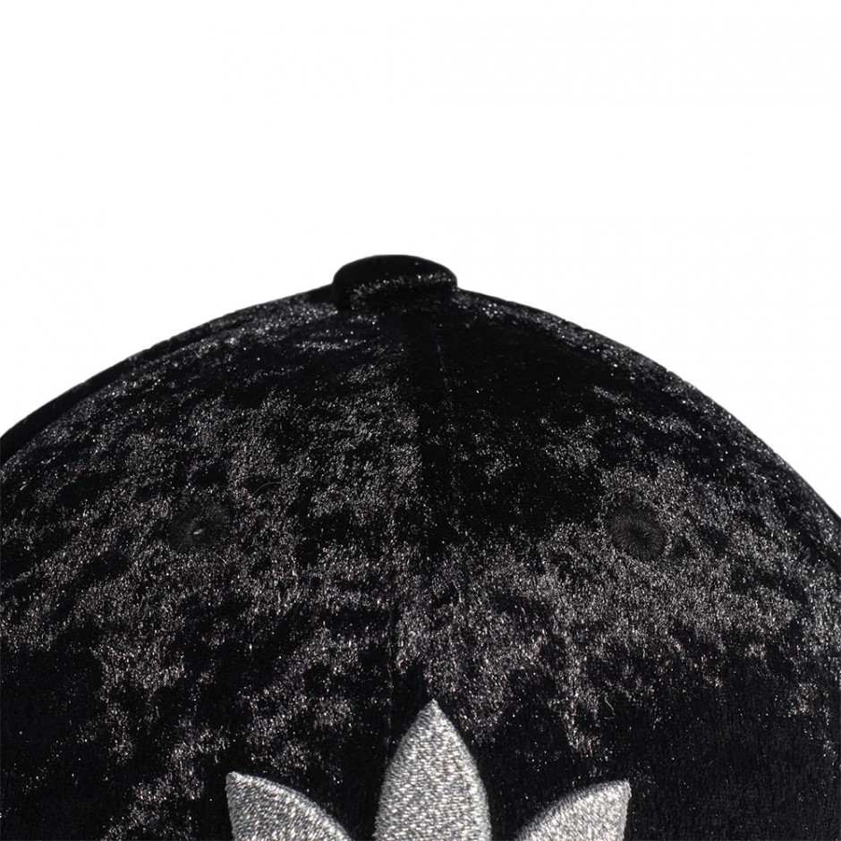 ADIDAS VELOUR BASEBALL CAP BLACK/SILVMT