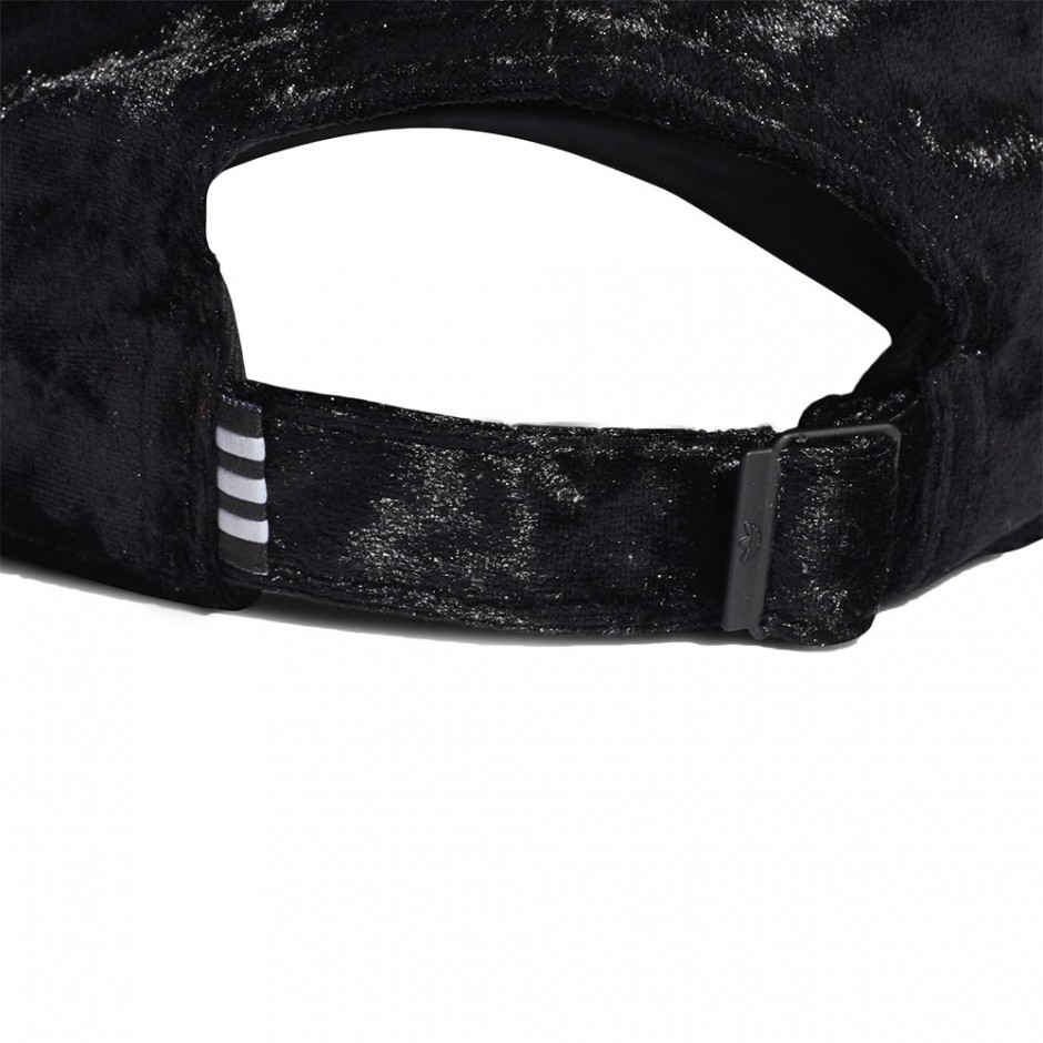ADIDAS VELOUR BASEBALL CAP BLACK/SILVMT