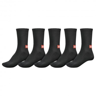 GLOBE MINIBAR CREW SOCK 5 PACK BLACK