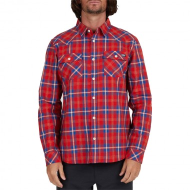 SALTY CREW HERDSMAN FLANNEL SHIRT RED