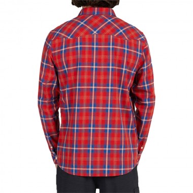 SALTY CREW HERDSMAN FLANNEL SHIRT RED