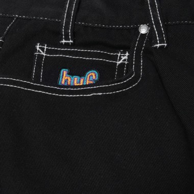 HUF CROMER PANT BLACK/WHITE