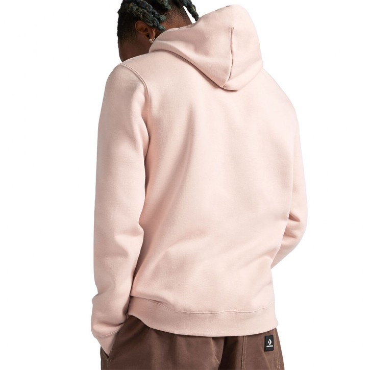 CONVERSE CHEVRON GO-TO STAR HOODIE PINK EMBROIDERED SAGE