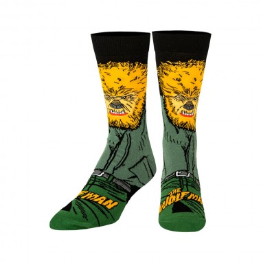 ODD SOX THE WOLF MAN CREW SOCKS