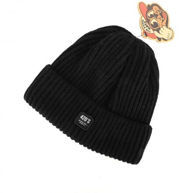 THE DUDES 420S DOCKER BEANIE BLACK