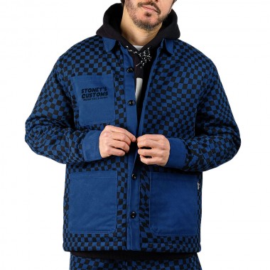 THE DUDES STONEYS WORKER OVERSHIRT BLUE