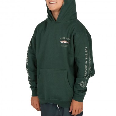 SALTY CREW BRUCE BOYS HOODIE ALPINE GREEN