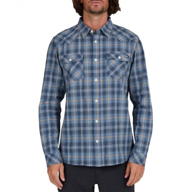 SALTY CREW HERDSMAN FLANNEL SHIRT DARK SLATE