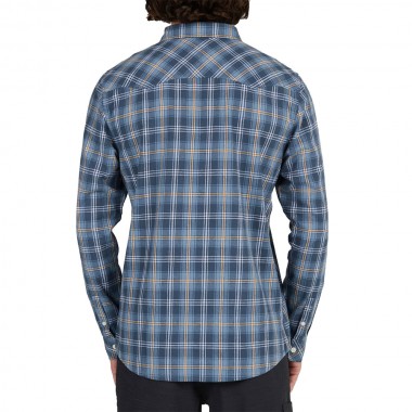 SALTY CREW HERDSMAN FLANNEL SHIRT DARK SLATE