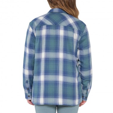 SALTY CREW CHORE SHACKET SHIRT ATLANTIC GREEN